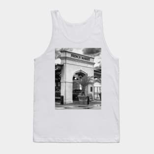 French Market, NOLA B+W Tank Top